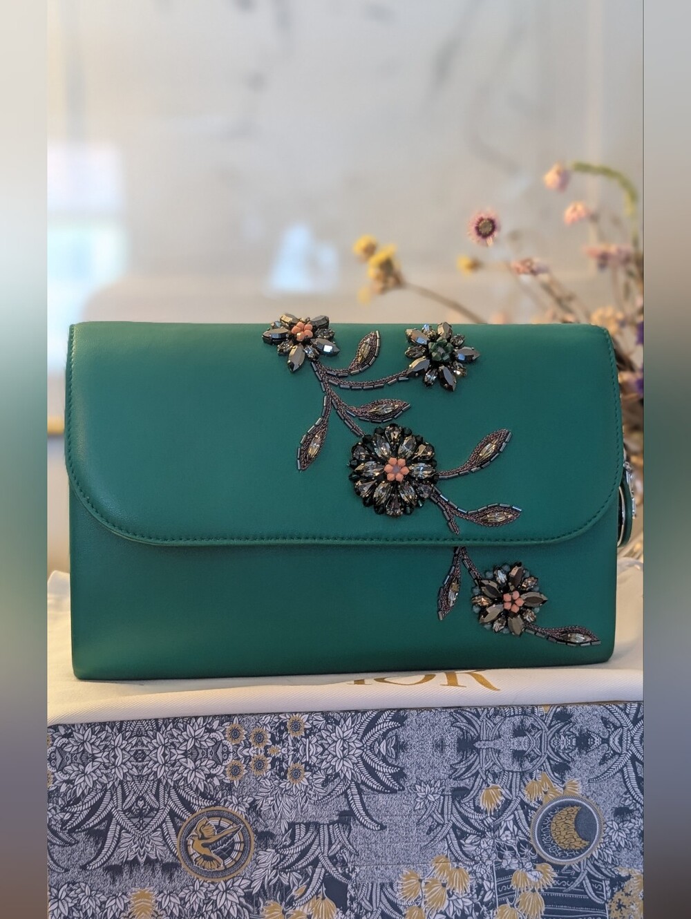Dior Three -dimensional beading Shoulder/ Clutch Bag- Limited edition U